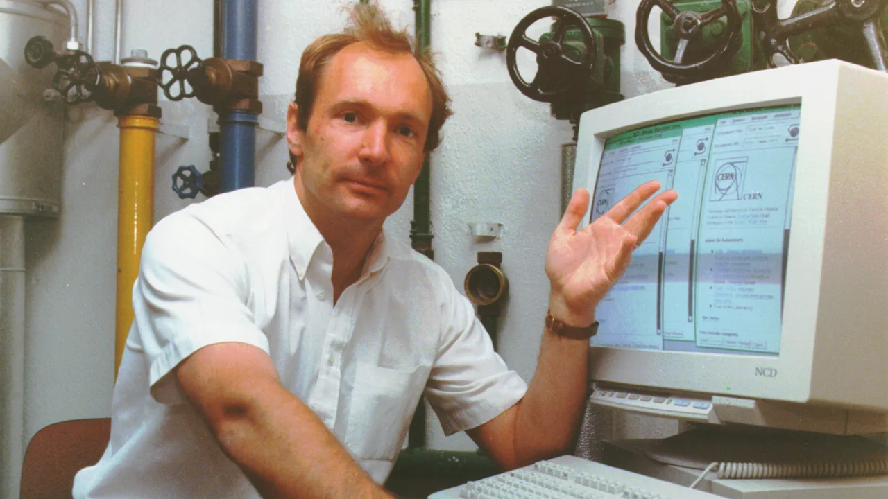 Sir Tim Berners-Lee, the inventor of World Wide Web and the first website