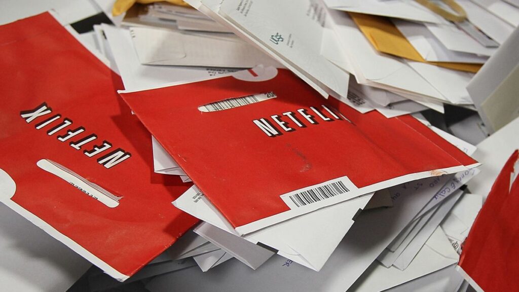 DVDs mailed by Netflix